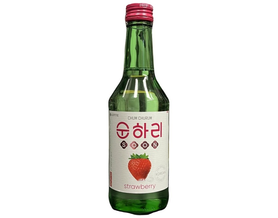 ALCOOL DE RIZ SOJU FRAISE 12°