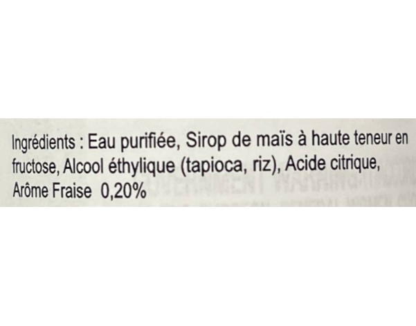 ALCOOL DE RIZ SOJU FRAISE 12°