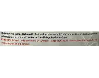 ALGUE VARECH EN FILAMENT