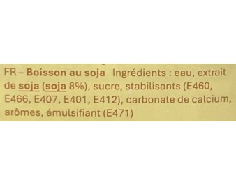 BOISSON AU SOJA