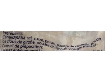 CANARD LAQUE DESOSSE HALAL 600/700 2 P. ****