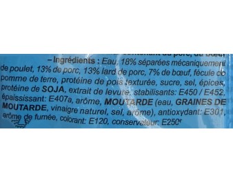 SAUCISSE A HOT DOG (TENDER & JUICY) ****