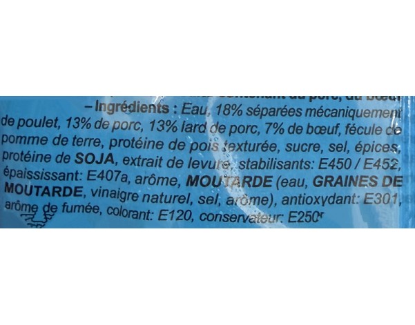 SAUCISSE A HOT DOG (TENDER & JUICY) ****