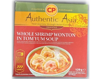 SOUPE RAVIOLIS AUX CREVETTES TOM YUM ****