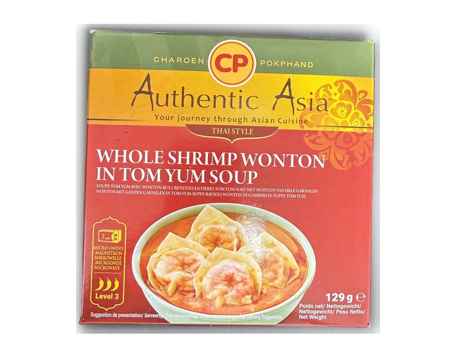 SOUPE RAVIOLIS AUX CREVETTES TOM YUM ****