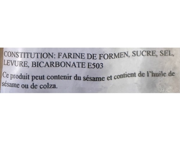 BEIGNET CHINOIS NATURE SUCRE FRAIS