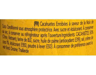 CROQUETTES DE CACAHUETES AU LAIT DE NOIX DE COCO