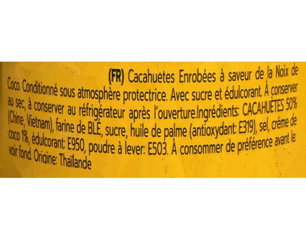 CROQUETTES DE CACAHUETES AU LAIT DE NOIX DE COCO