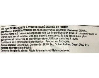 POISSON BONITE RAPE SECHE