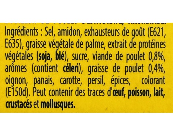 CUBE BOUILLON POULET 8 P .