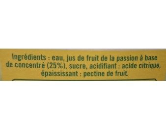 NECTAR FRUIT DE LA PASSION