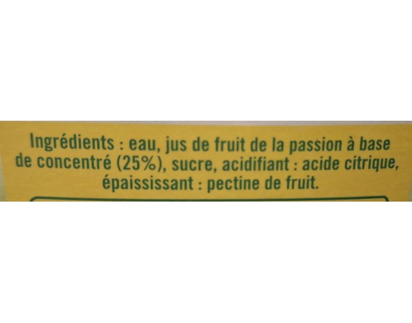 NECTAR FRUIT DE LA PASSION