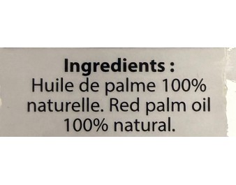 HUILE DE PALME ROUGE