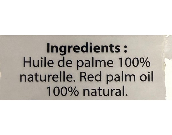 HUILE DE PALME ROUGE