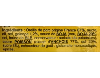 OREILLE DE PORC LAQUE