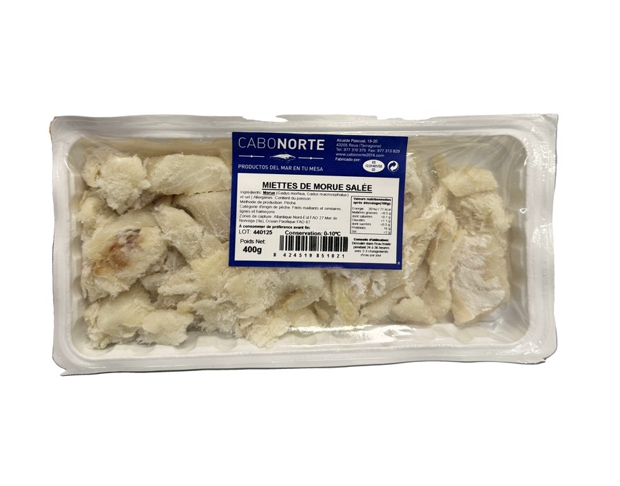 POISSON MORUE EN MIETTE SECHEE