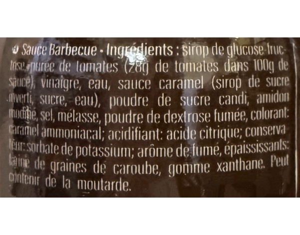 SAUCE BARBECUE