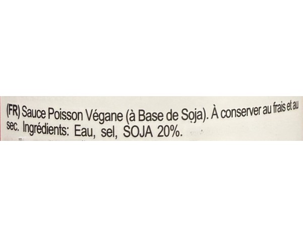 SAUCE DE POISSON VEGAN