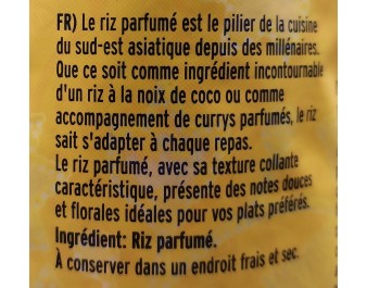 RIZ PARFUME JASMIN GRAINS LONGS