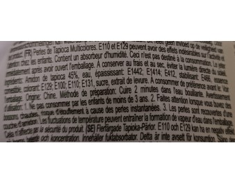 BILLES DE TAPIOCA COLORE BUBBLE TEA