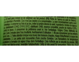 BILLES DE TAPIOCA THE VERT BUBBLE TEA