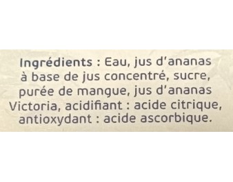 BOISSON ANANAS MANGUE