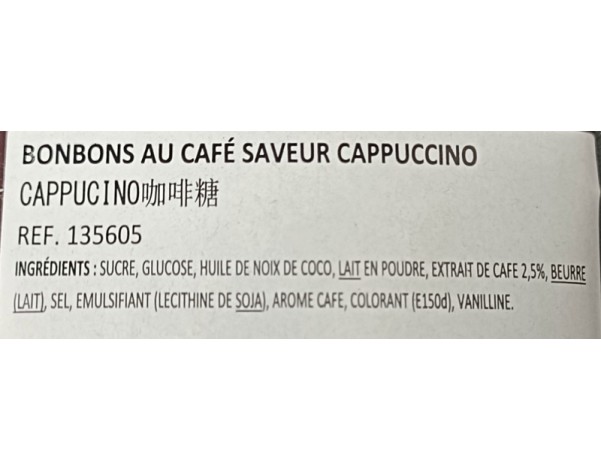 BONBON AU CAPPUCHINO