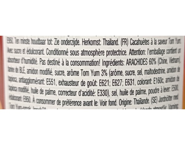 CROQUETTES DE CACAHUETES AU TOM YUM