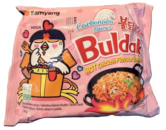 NOUILLES FRITE AU POULET CARBONARA