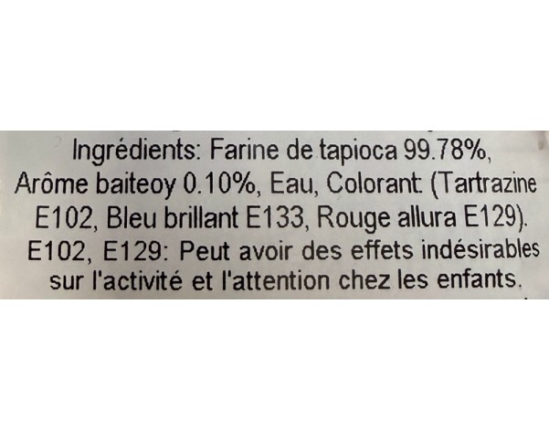 BILLES DE TAPIOCA MULTI-COULEURS