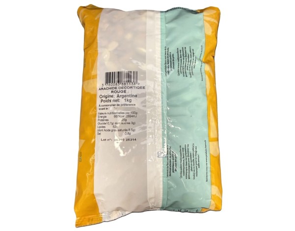 CACAHUETES CRUES AVEC PEAU ROUGE