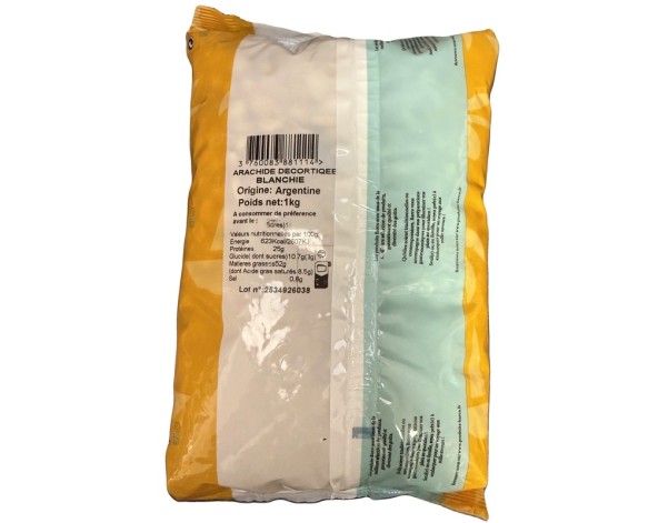 CACAHUETES CRUES DECORTIQUEES BLANCHES
