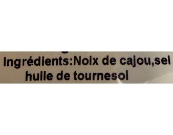 NOIX DE CAJOU GRILLEE SALEE SECHEE