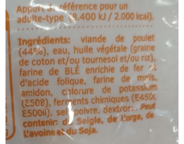 NUGGET DE POULET HALAL ****