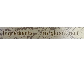 RIZ GLUANT NOIR GRAINS LONGS