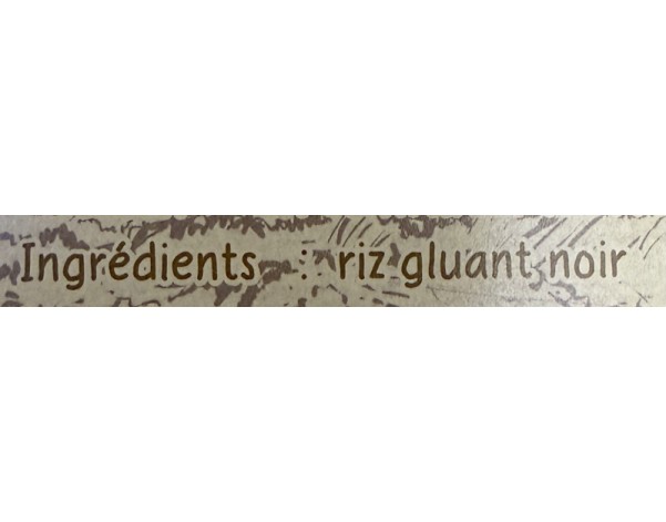 RIZ GLUANT NOIR GRAINS LONGS