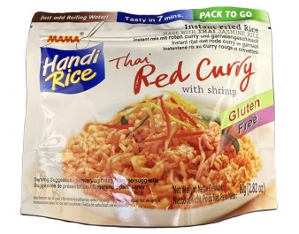 RIZ INSTANTANE AU CURRY ROUGE ET CREVETTE