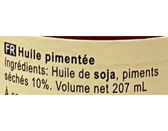 HUILE DE PIMENT