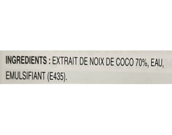 LAIT DE NOIX DE COCO