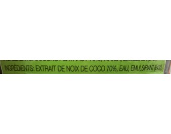 LAIT DE NOIX DE COCO DESSERT