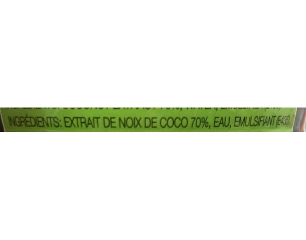 LAIT DE NOIX DE COCO DESSERT