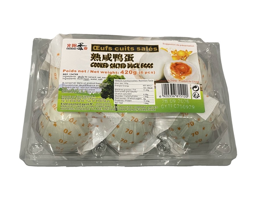 OEUFS DE CANNE SALE 6 P.