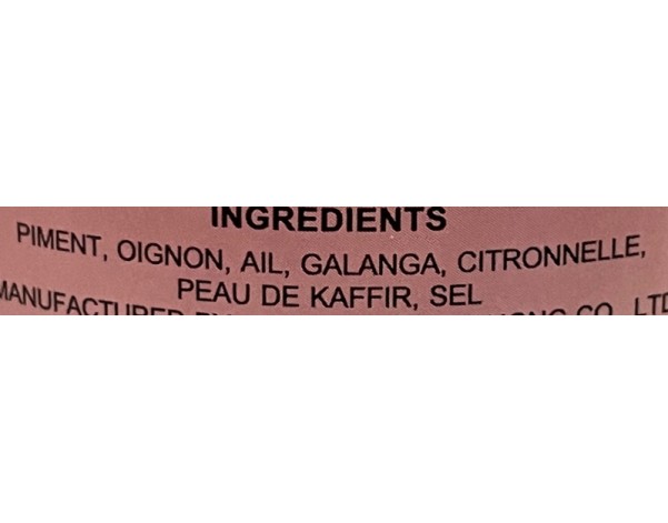 PATE DE CURRY KANG PRIK KING