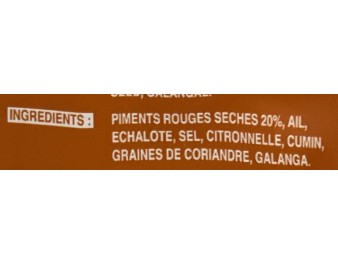 PATE DE CURRY MASSAMAN