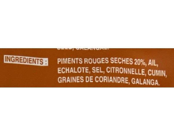 PATE DE CURRY MASSAMAN