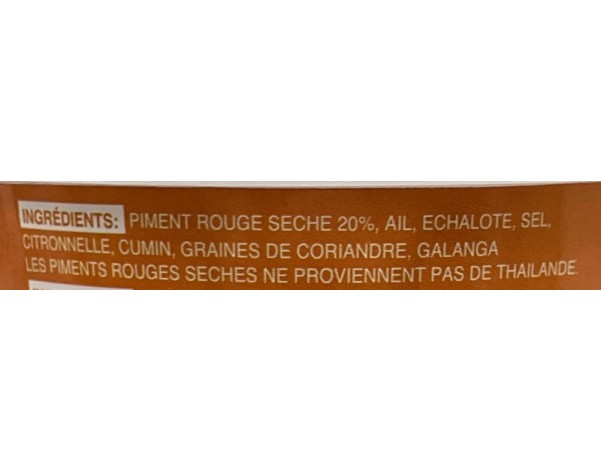 PATE DE CURRY MASSAMAN