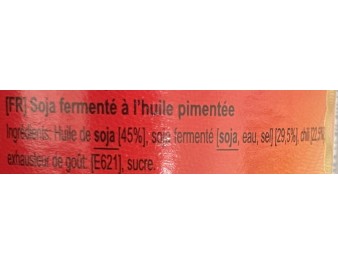 PATE DE PIMENT A L’HUILE ET SOJA FERMENTE