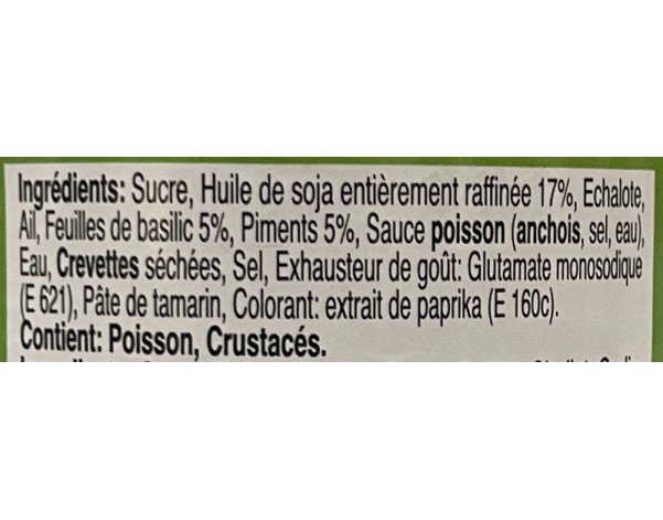 PATE DE PIMENT AUX CREVETTES PRIKPAO ET BASILIC