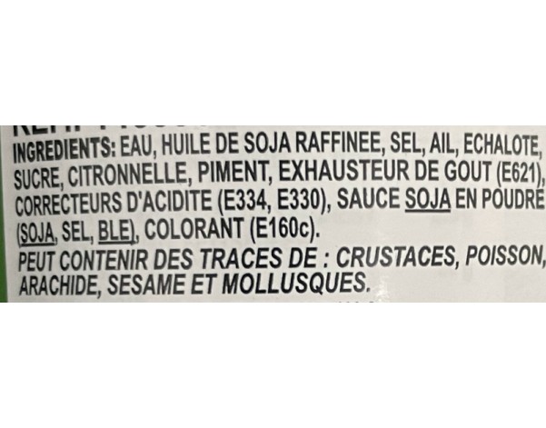 PATE INS. AROME AIGRE DOUX