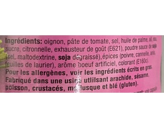 PATE INS. AROME BOEUF BO KHO